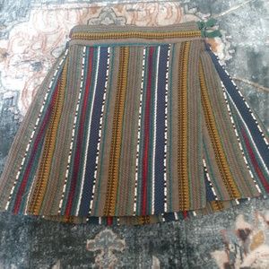 Size 9 Multi Colored Zara Wrap Skirt